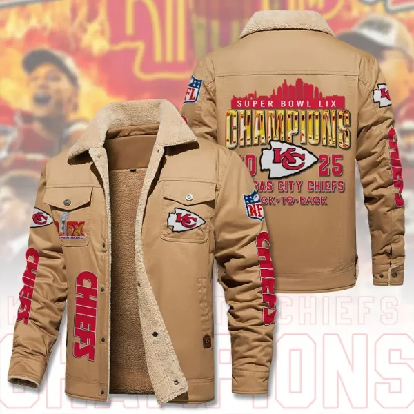 SPECIAL LIMITED EDITION IN 2025-Kansas City Chiefs DMHL1846 Fleece Jacket - Image 3