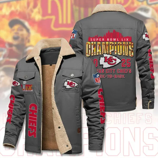 SPECIAL LIMITED EDITION IN 2025-Kansas City Chiefs DMHL1846 Fleece Jacket - Image 4