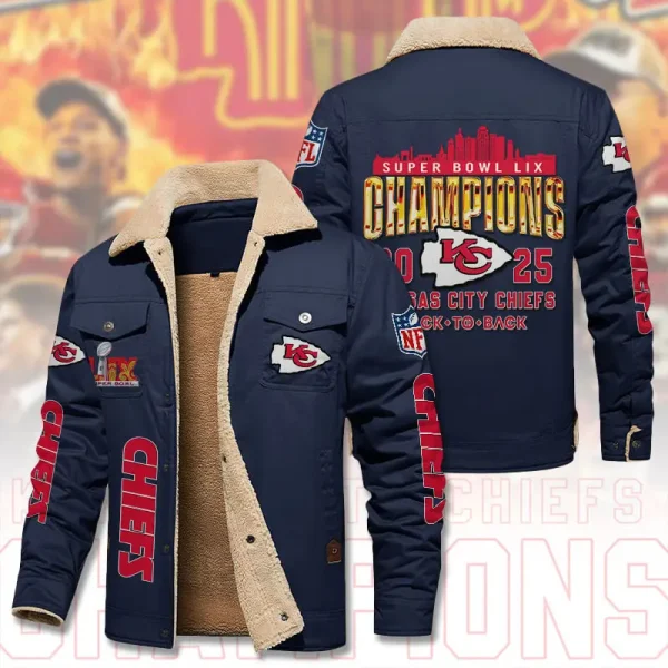 SPECIAL LIMITED EDITION IN 2025-Kansas City Chiefs DMHL1846 Fleece Jacket - Image 5