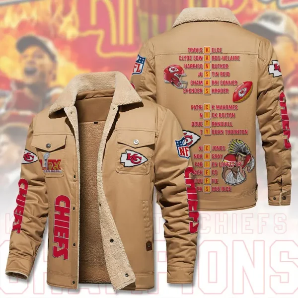 SPECIAL LIMITED EDITION IN 2025-Kansas City Chiefs DMHL1850 Fleece Jacket - Image 3