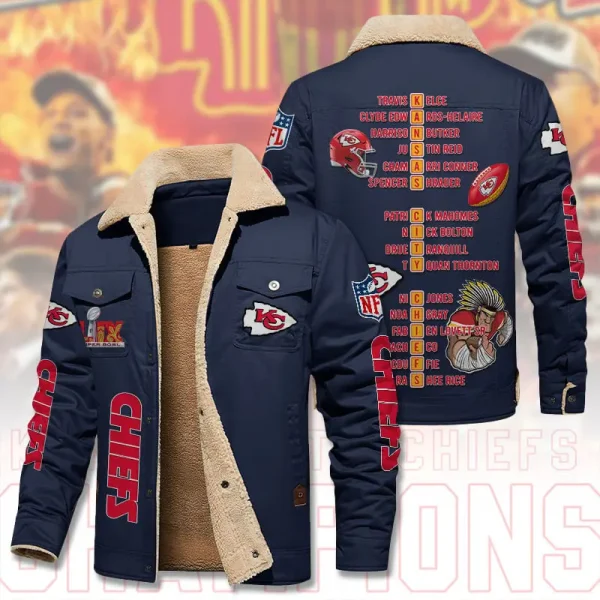 SPECIAL LIMITED EDITION IN 2025-Kansas City Chiefs DMHL1850 Fleece Jacket - Image 5