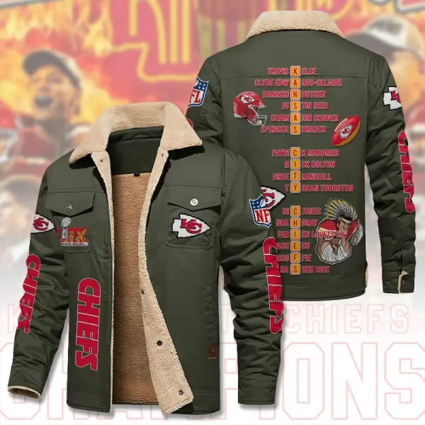 SPECIAL LIMITED EDITION IN 2025-Kansas City Chiefs DMHL1850 Fleece Jacket - Image 6