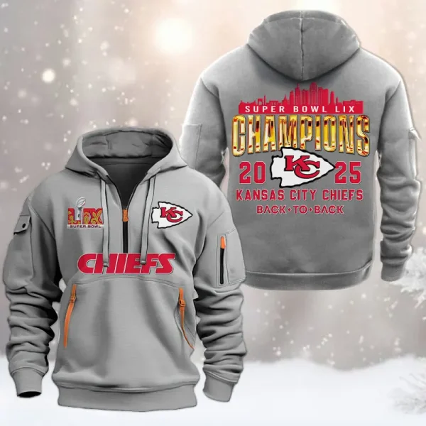 SPECIAL LIMITED EDITION IN 2025-Kansas City Chiefs DMHT1589 Zip Hoodie Multicolor - Image 4