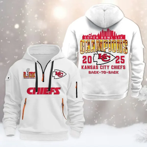 SPECIAL LIMITED EDITION IN 2025-Kansas City Chiefs DMHT1589 Zip Hoodie Multicolor - Image 7