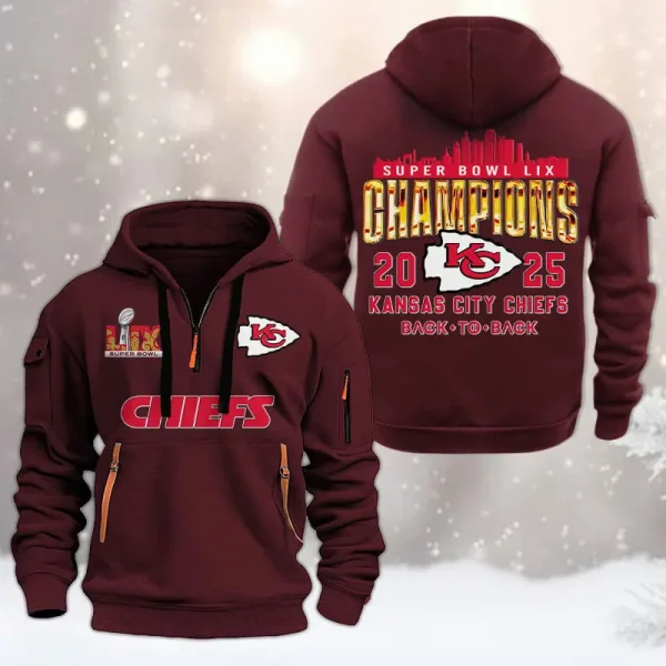 SPECIAL LIMITED EDITION IN 2025-Kansas City Chiefs DMHT1589 Zip Hoodie Multicolor - Image 8