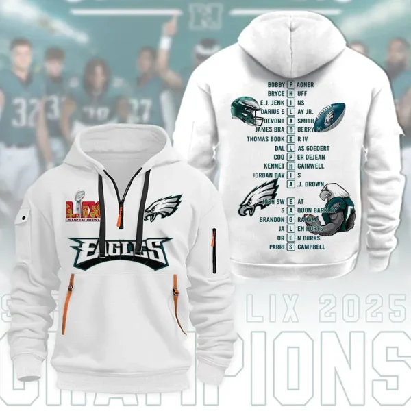 SPECIAL LIMITED EDITION IN 2025-Philadelphia Eagles DMHT1593 Zip Hoodie Multicolor