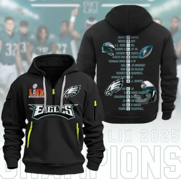 SPECIAL LIMITED EDITION IN 2025-Philadelphia Eagles DMHT1593 Zip Hoodie Multicolor - Image 2