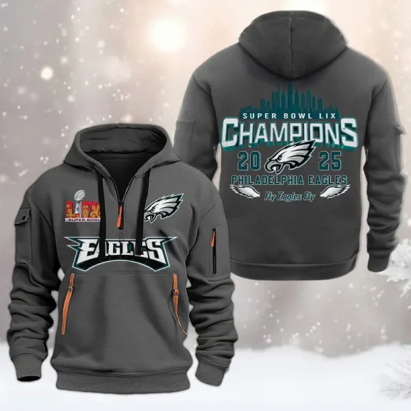 SPECIAL LIMITED EDITION IN 2025-Philadelphia Eagles DMHT1588 Zip Hoodie Multicolor - Image 3