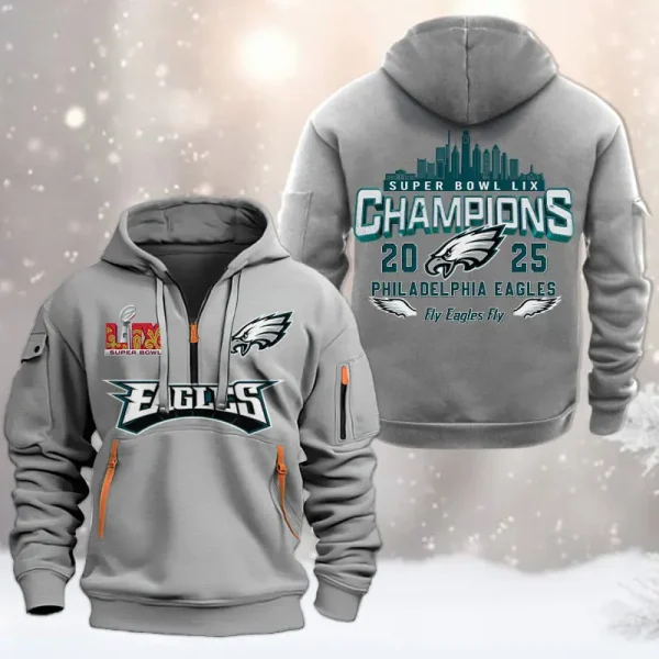 SPECIAL LIMITED EDITION IN 2025-Philadelphia Eagles DMHT1588 Zip Hoodie Multicolor - Image 4