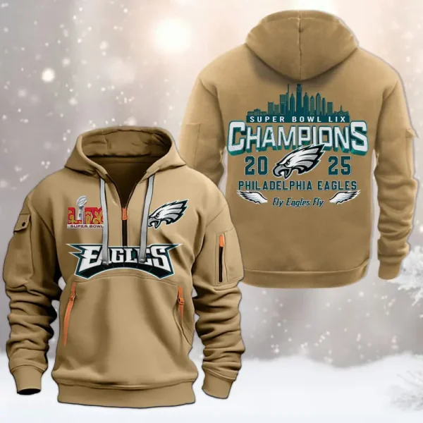 SPECIAL LIMITED EDITION IN 2025-Philadelphia Eagles DMHT1588 Zip Hoodie Multicolor - Image 5