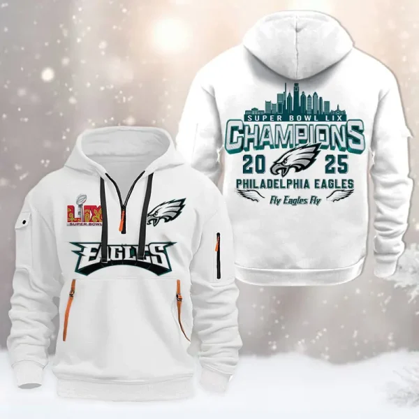 SPECIAL LIMITED EDITION IN 2025-Philadelphia Eagles DMHT1588 Zip Hoodie Multicolor - Image 7