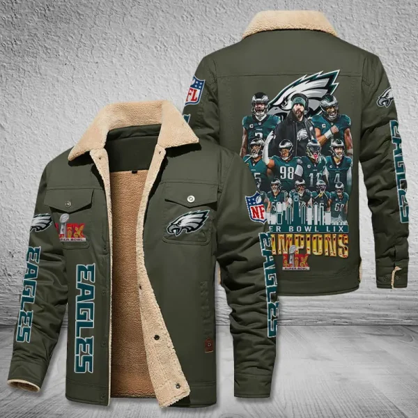 SPECIAL LIMITED EDITION IN 2025-Philadelphia Eagles DMHL1847 Fleece Jacket - Image 6