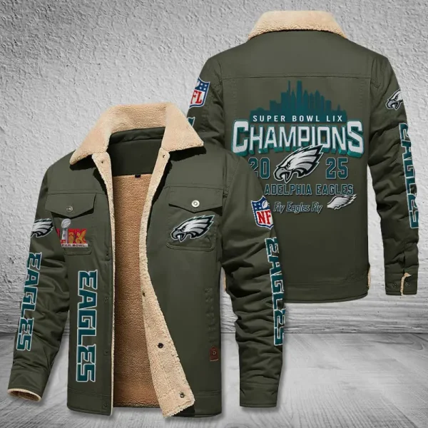 SPECIAL LIMITED EDITION IN 2025-Philadelphia Eagles DMHL1845 Fleece Jacket - Image 6