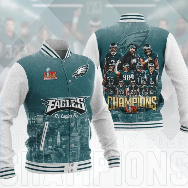 SPECIAL LIMITED EDITION IN 2025-Philadelphia Eagles DMHJ1200 Baseball Jacket Multicolor