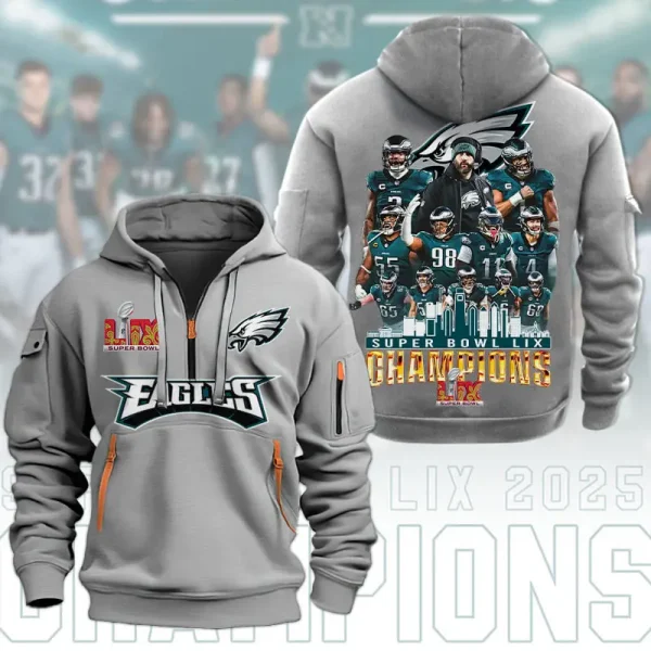 SPECIAL LIMITED EDITION IN 2025 - Philadelphia Eagles DMHT1591 Zip Hoodie Multicolor - Image 2