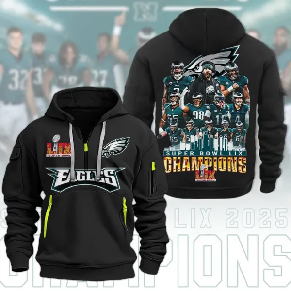 SPECIAL LIMITED EDITION IN 2025 - Philadelphia Eagles DMHT1591 Zip Hoodie Multicolor - Image 3