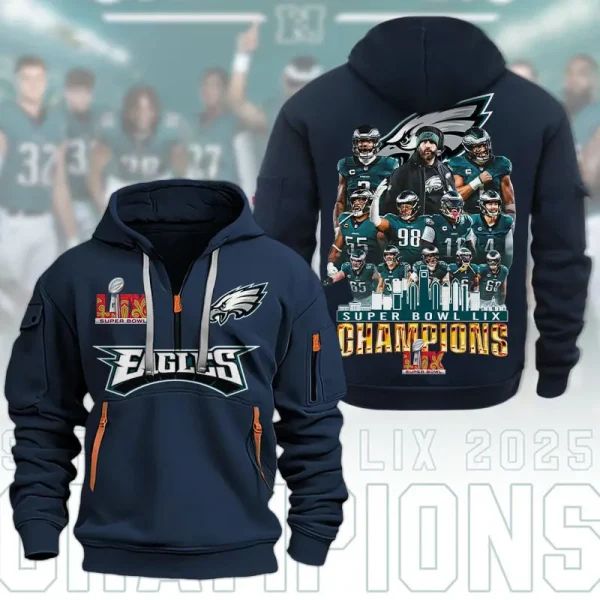 SPECIAL LIMITED EDITION IN 2025 - Philadelphia Eagles DMHT1591 Zip Hoodie Multicolor - Image 4