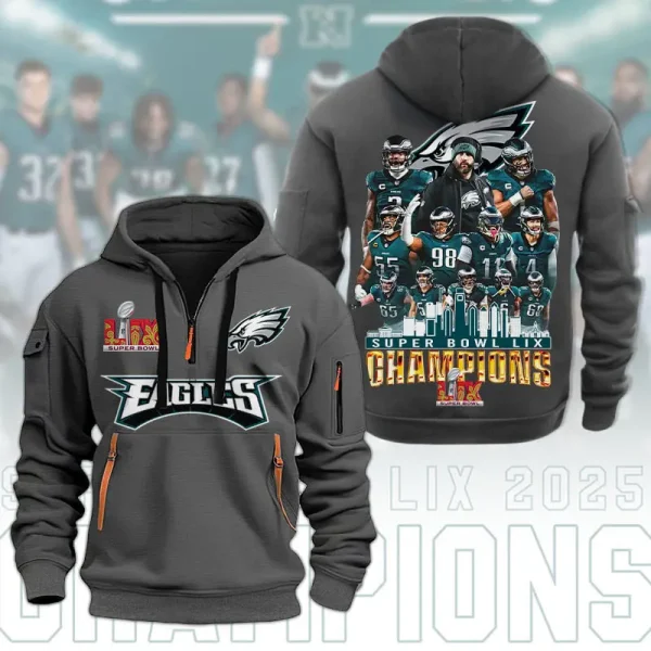 SPECIAL LIMITED EDITION IN 2025 - Philadelphia Eagles DMHT1591 Zip Hoodie Multicolor - Image 5