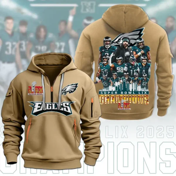 SPECIAL LIMITED EDITION IN 2025 - Philadelphia Eagles DMHT1591 Zip Hoodie Multicolor - Image 6