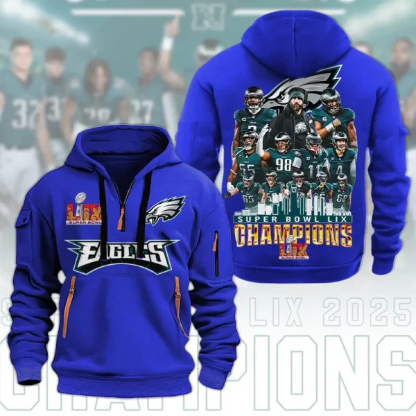 SPECIAL LIMITED EDITION IN 2025 - Philadelphia Eagles DMHT1591 Zip Hoodie Multicolor - Image 7