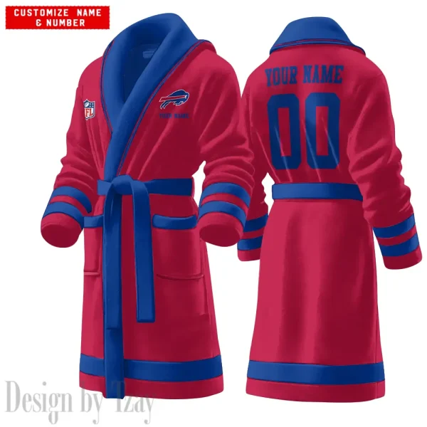 Buffalo Bills Luxurious Comfort Meets Sporty Style Bathrobe SPTBATHROBE085