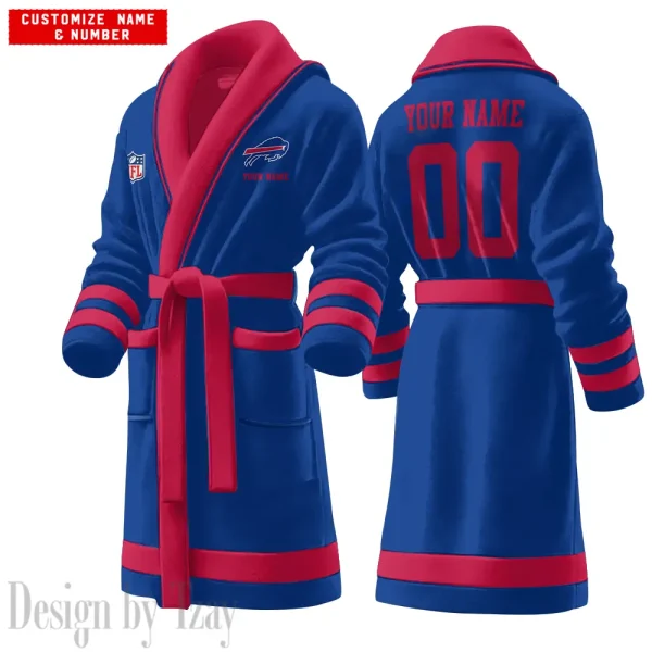 Buffalo Bills Luxurious Comfort Meets Sporty Style Bathrobe SPTBATHROBE086