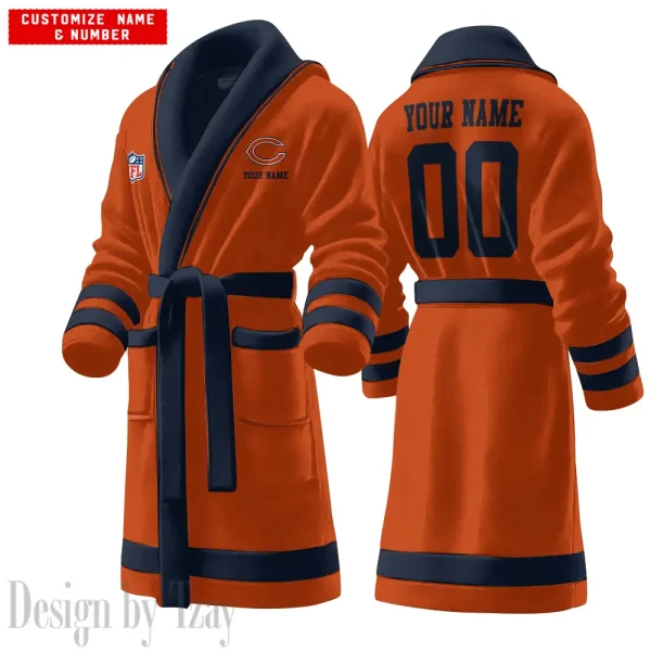 Chicago Bears Luxurious Comfort Meets Sporty Style Bathrobe SPTBATHROBE089