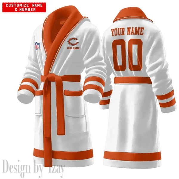 Chicago Bears Luxurious Comfort Meets Sporty Style Bathrobe SPTBATHROBE090