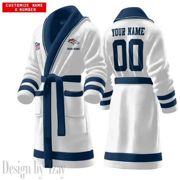 Denver Broncos Luxurious Comfort Meets Sporty Style Bathrobe SPTBATHROBE092