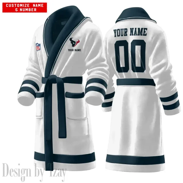 Houston Texans Luxurious Comfort Meets Sporty Style Bathrobe SPTBATHROBE094