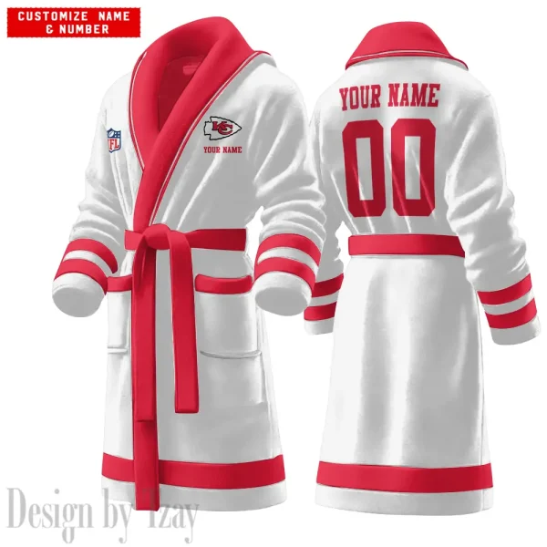 Kansas City Chiefs Luxurious Comfort Meets Sporty Style Bathrobe SPTBATHROBE098