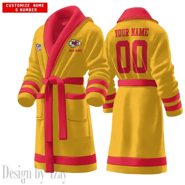 Kansas City Chiefs Luxurious Comfort Meets Sporty Style Bathrobe SPTBATHROBE099