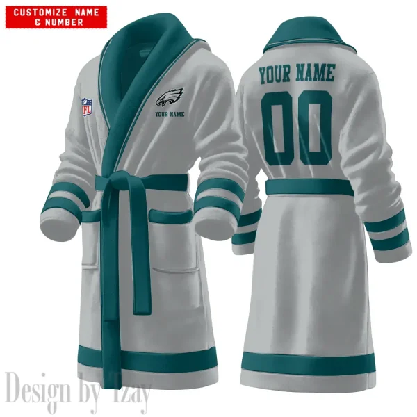 Philadelphia Eagles Luxurious Comfort Meets Sporty Style Bathrobe SPTBATHROBE101