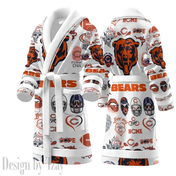 Chicago Bears Luxurious Comfort Meets Sporty Style Bathrobe SPTBATHROBE109