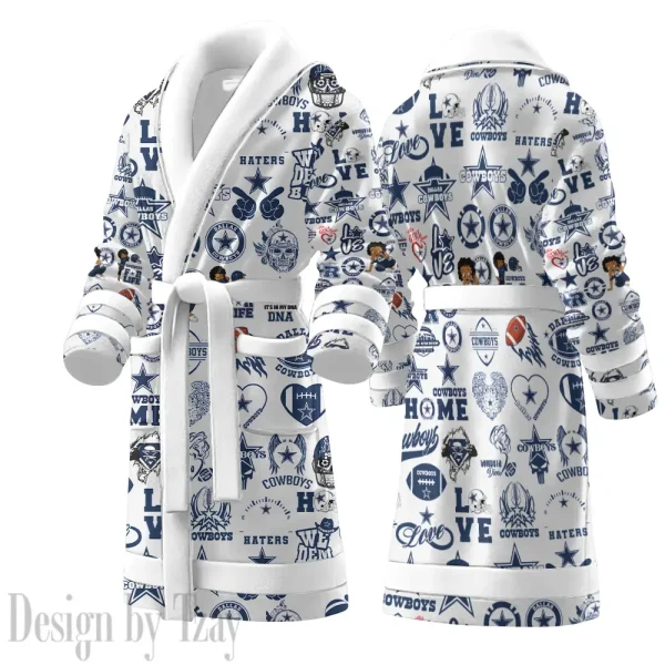 Dallas Cowboys Luxurious Comfort Meets Sporty Style Bathrobe SPTBATHROBE111