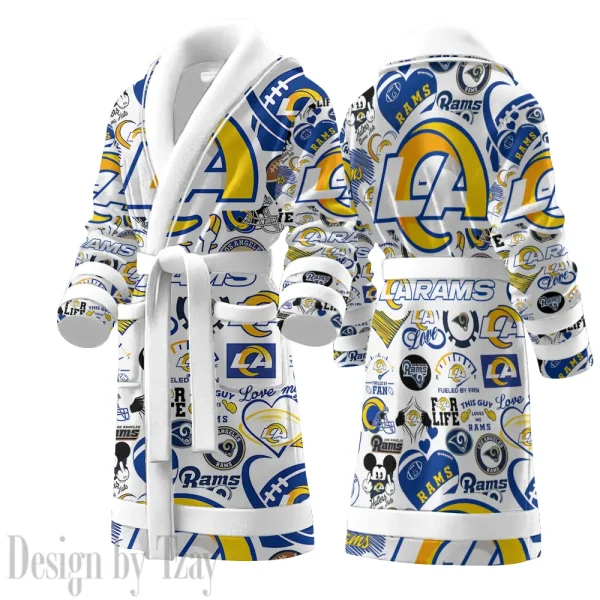 Los Angeles Rams Luxurious Comfort Meets Sporty Style Bathrobe SPTBATHROBE116