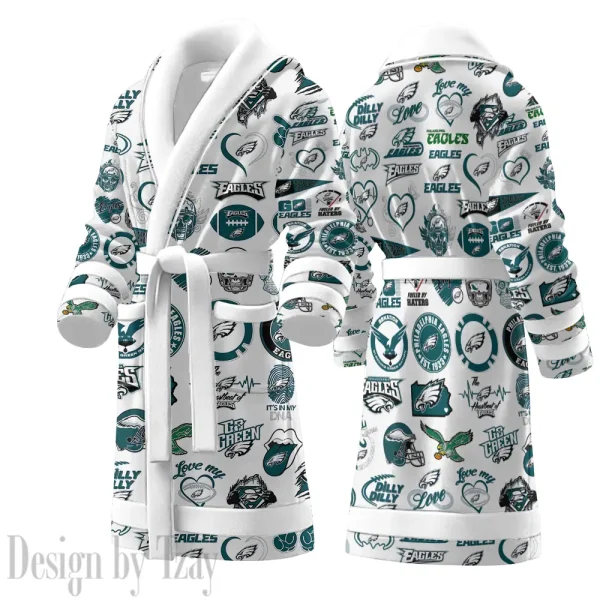 Philadelphia Eagles Luxurious Comfort Meets Sporty Style Bathrobe SPTBATHROBE122