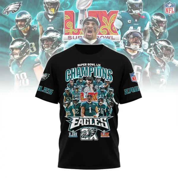 SPECIAL LIMITED EDITION IN 2025 - Philadelphia Eagles T-Shirt Gift For Sport Fans AZTS948 - Image 3