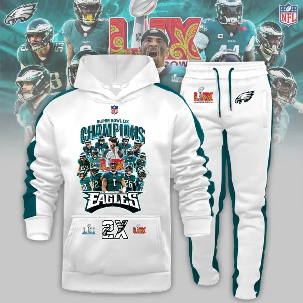 SPECIAL LIMITED EDITION IN 2025 - Philadelphia Eagles Combo Hoodie And Long Sweatpants AZCBHDJG724 - Image 4