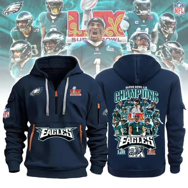 SPECIAL LIMITED EDITION IN 2025 - Philadelphia Eagles Heavy Hoodies AZHEAVYHD342 - Image 4