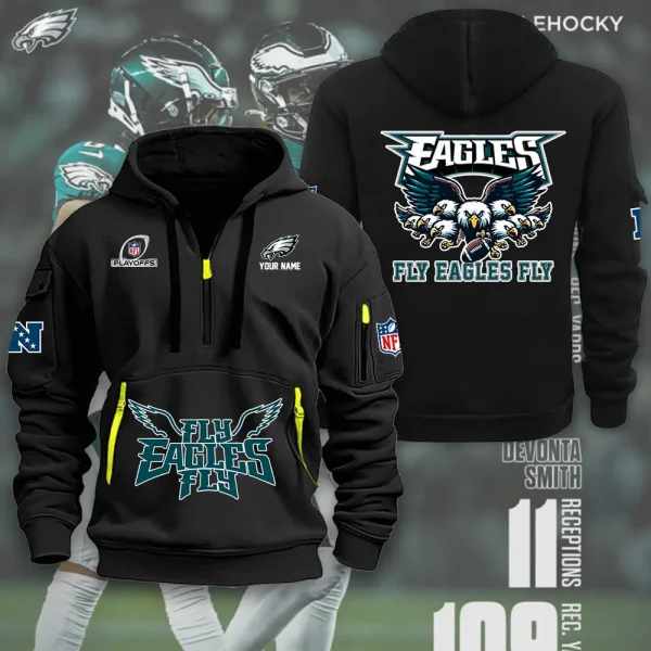 SPECIAL LIMITED EDITION IN 2025 - Philadelphia Eagles Heavy Hoodies AZHEAVYHD343 - Image 4