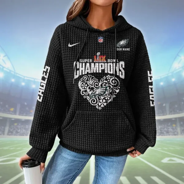 Philadelphia Eagles New Waffle Hoodies SPTNWH128 - Image 2