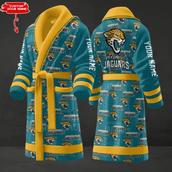 Jacksonville Jaguars Luxurious Comfort Meets Sporty Style Bathrobe SPTBATHROBE133