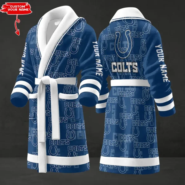 Indianapolis Colts Luxurious Comfort Meets Sporty Style Bathrobe SPTBATHROBE134