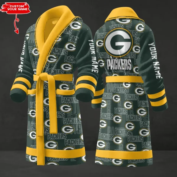 Green Bay Packers Luxurious Comfort Meets Sporty Style Bathrobe SPTBATHROBE136