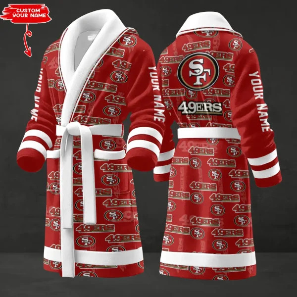 San Francisco 49ers Luxurious Comfort Meets Sporty Style Bathrobe SPTBATHROBE138