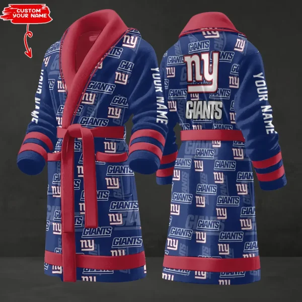 New York Giants Luxurious Comfort Meets Sporty Style Bathrobe SPTBATHROBE140