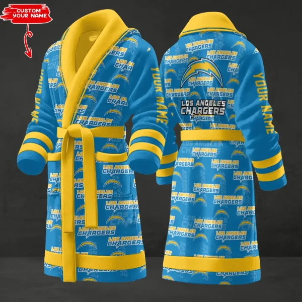 Los Angeles Chargers Luxurious Comfort Meets Sporty Style Bathrobe SPTBATHROBE143