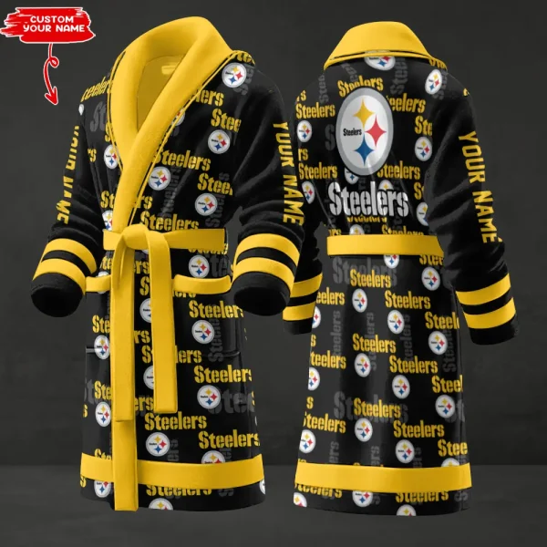 Pittsburgh Steelers Luxurious Comfort Meets Sporty Style Bathrobe SPTBATHROBE145