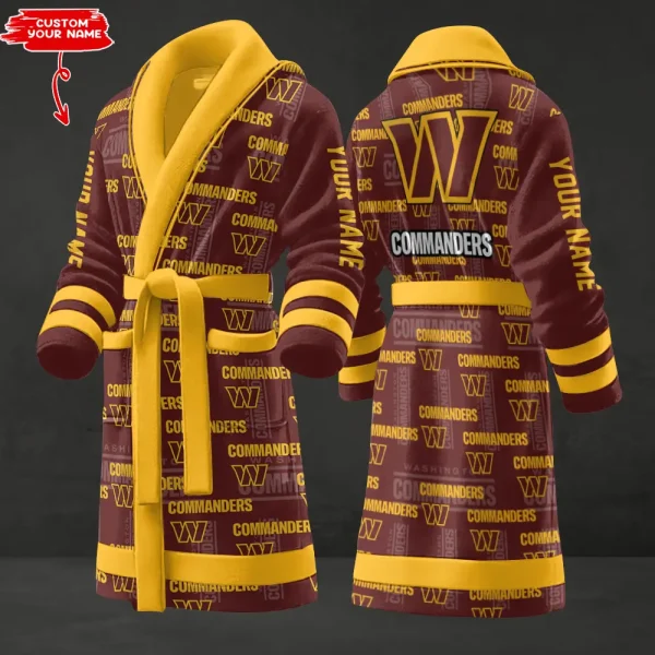 Washington Commanders Luxurious Comfort Meets Sporty Style Bathrobe SPTBATHROBE149